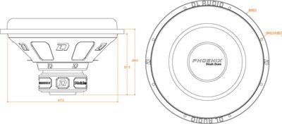Головка сабвуфера DL Audio Phoenix Black Bass 18
