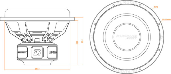 Головка сабвуфера DL Audio Phoenix Sport 15