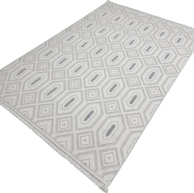 Ковер Radjab Carpet Поло Прямоугольник EN 262 / 12546RK (2x4, Cream/L.Grey) - фото