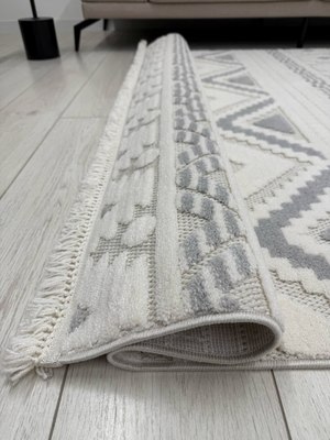 Ковер Radjab Carpet Поло Прямоугольник PL 273 / 12545RK (2x4, Cream/Grey)