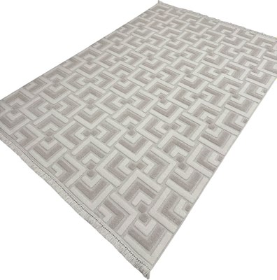 Ковер Radjab Carpet Поло Прямоугольник EN 204 / 12530RK (2x2.9, Cream/Beige) - фото