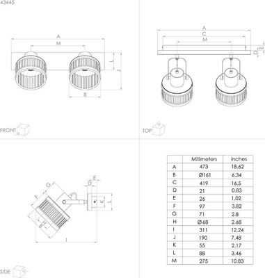 Спот Eglo Turrock 43445