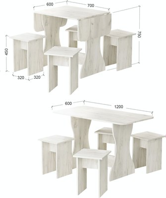 Обеденная группа Артём-Мебель Остин СН-130 ДСП 