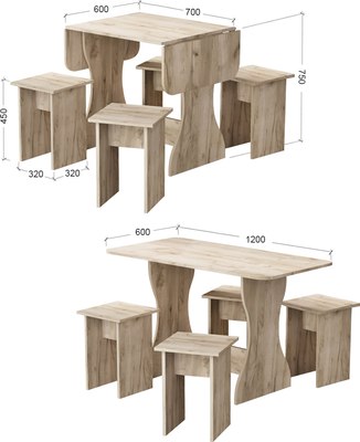 Обеденная группа Артём-Мебель Остин СН-130 ДСП 