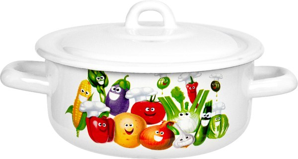 Кастрюля Лысьвенские эмали Веселые овощи С-16072/4ЭК - фото
