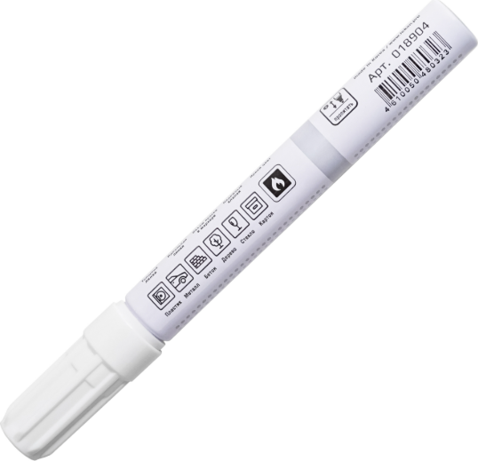 Маркер перманентный LEKON Profi с нитроэмалью 4мм / 018904 - фото