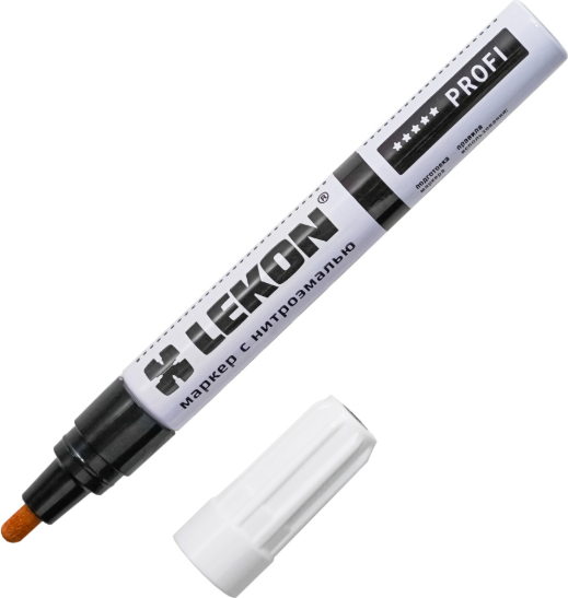 Маркер-краска LEKON Profi с нитроэмалью 4мм / 018804