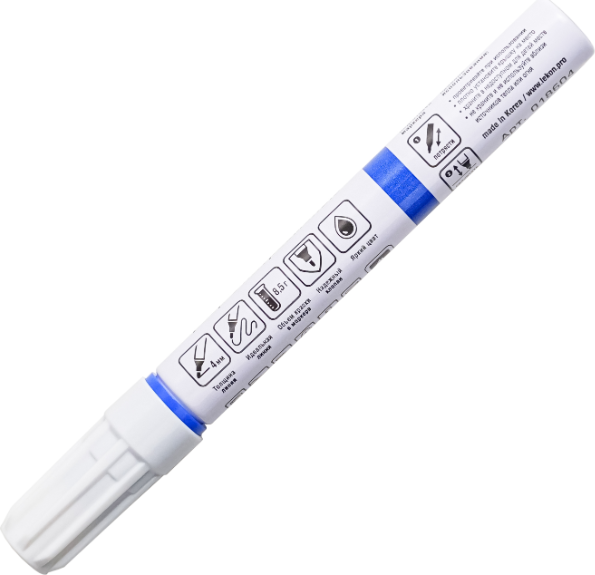 Маркер строительный LEKON Profi с нитроэмалью 4мм / 018604