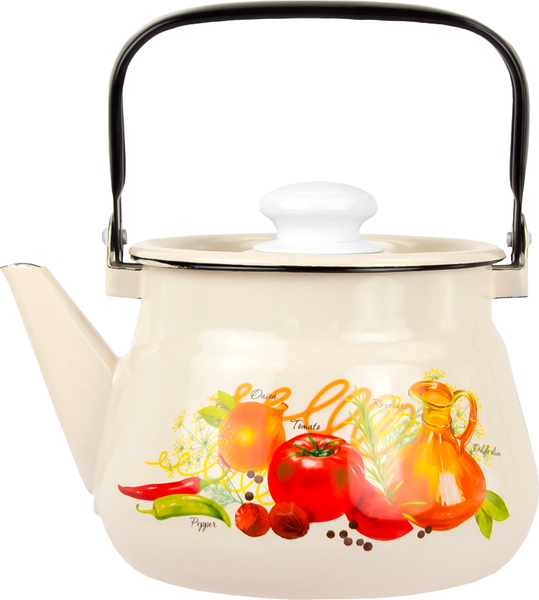 Чайник Лысьвенские эмали Итальянская кухня С-2711П2/4ЖмРч - фото