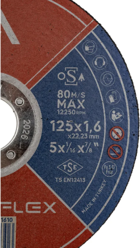 Отрезной диск Interflex AO46TBF INOX 125x1.6x22.23мм Т41 / 4079121610