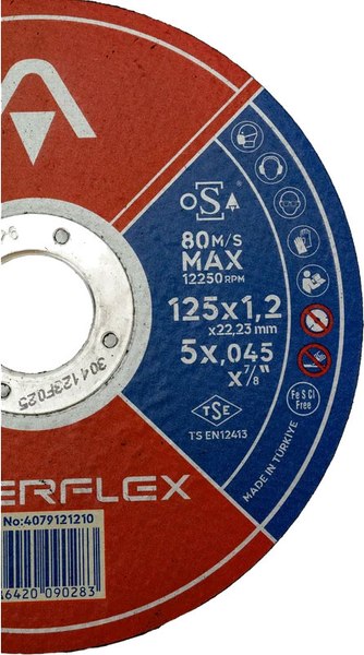 Отрезной диск Interflex AO60TBF INOX 125x1.2x22.23мм Т41 / 4079121210