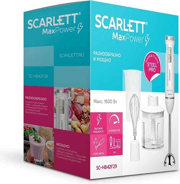Блендер погружной Scarlett SC-HB42F29
