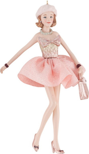 Елка декоративная Kurt S. Adler Christmas 2024. Девушка с покупками / ZCI3051 - фото