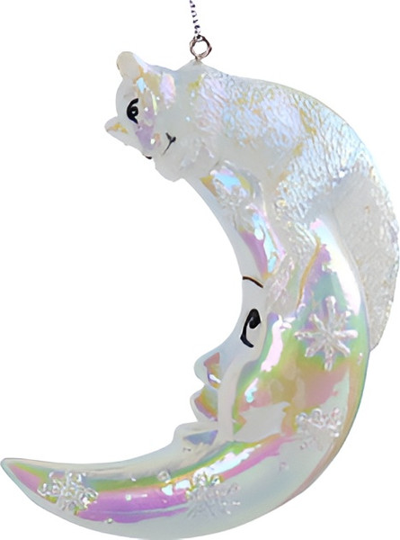 Елочная игрушка Kurt S. Adler Christmas 2024. Месяц и белка / ZCIE24011_1 - фото