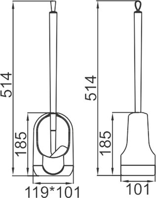 Ершик для унитаза Ledeme L906-4