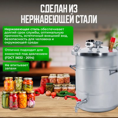Автоклав для консервирования Helicon Крестьянка (20л)