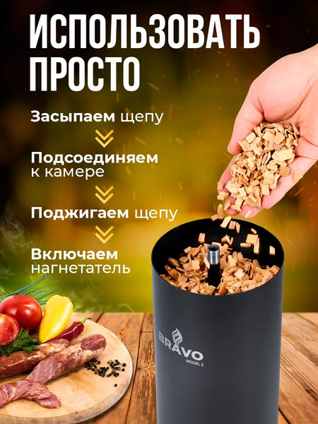 Дымогенератор для копчения Helicon Браво 2