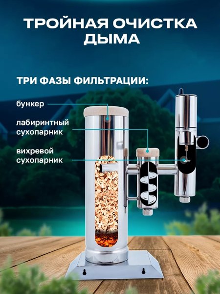 Дымогенератор для копчения Helicon Merkel 2.0 New