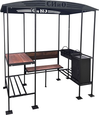 Мангал-беседка Станкоинструмент Лофт (с печью) - фото