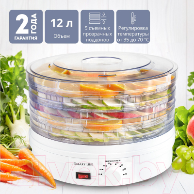 Сушилка для овощей и фруктов Galaxy GL 2633