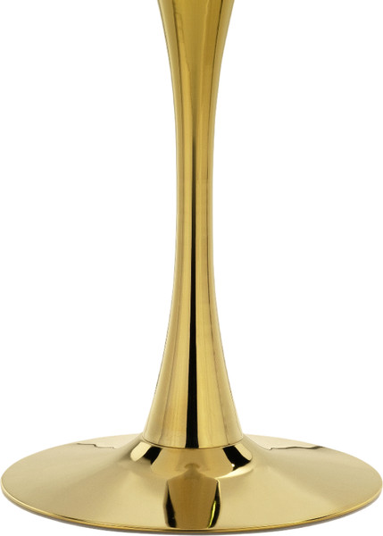 Обеденный стол Notta Тулип 73x90 (черный мрамор/золотой)