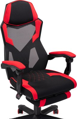 Кресло офисное Woodville Brun (красный/черный)