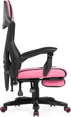 Кресло офисное Woodville Brun (розовый/черный)