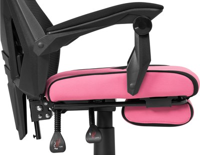 Кресло офисное Woodville Brun (розовый/черный)