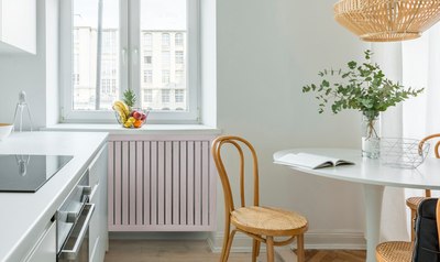 Экран для радиатора Стильный Дом Реечный 120х60см