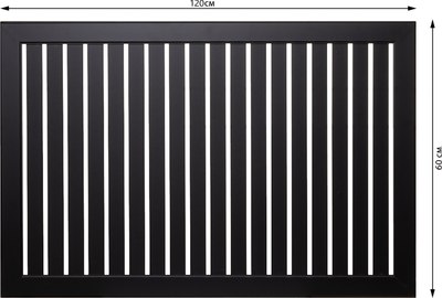 Экран для радиатора Стильный Дом De Luxe реечный 120х60см