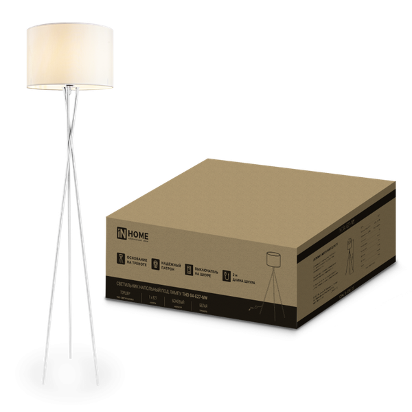 Торшер INhome ТНО 04-Е27-NW 230В / 4690612059563