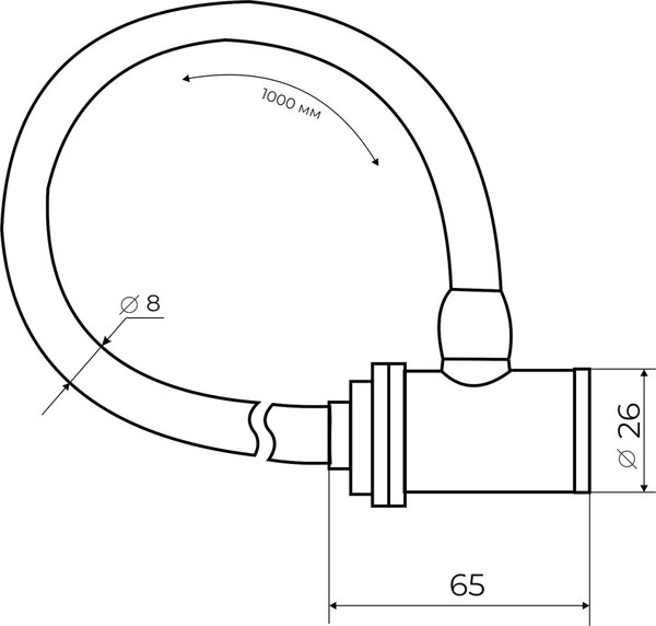 Велозамок Basara ВЗ-1000 MBP