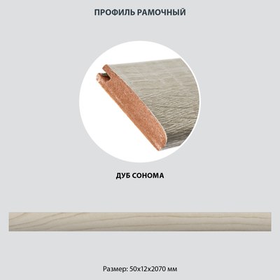 Профиль для экрана радиатора Стильный Дом МДФ 50х12х2070