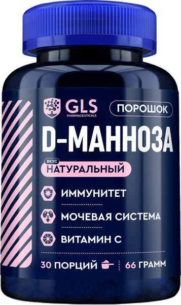 Комплексная пищевая добавка GLS Pharmaceuticals D-манноза GLS - фото
