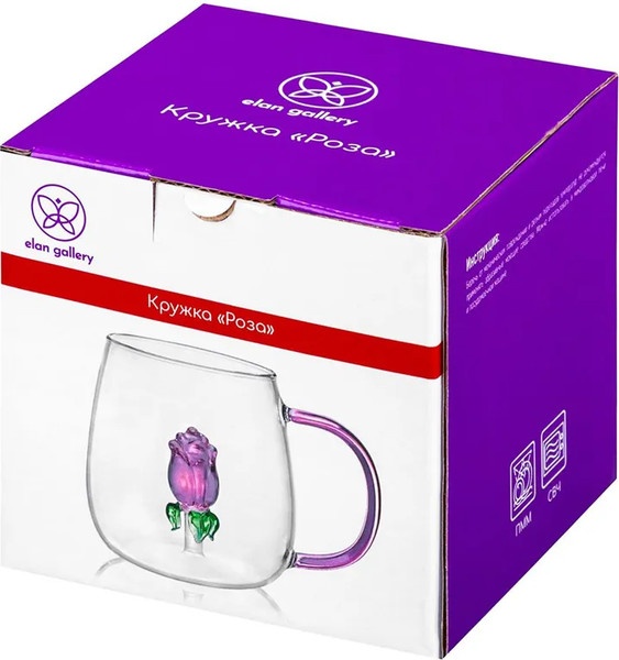 Кружка Elan Gallery Роза / 360190