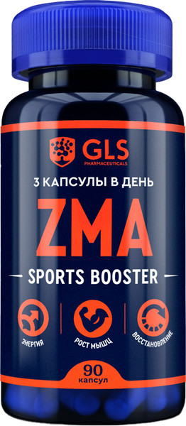 Комплексная пищевая добавка GLS Pharmaceuticals ZMA комплекс №90 NEW - фото