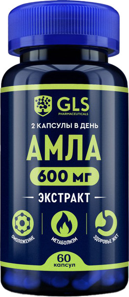Комплексная пищевая добавка GLS Pharmaceuticals Амла №60 - фото