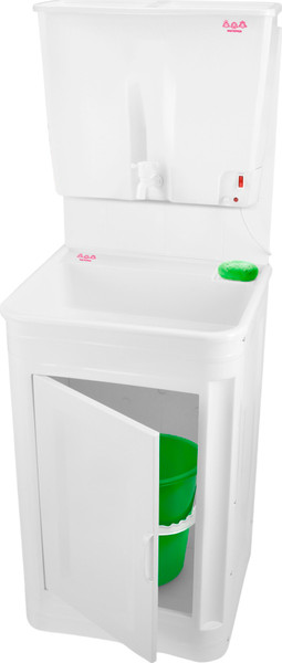 Умывальник для дачи Мастерица С пластиковой тумбой c ЭВН ЭВБО-22 - фото