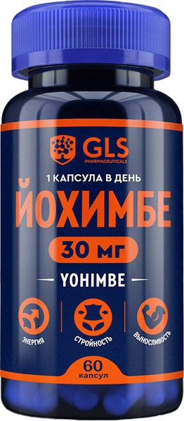 Пищевая добавка GLS Pharmaceuticals Йохимбе №60 - фото