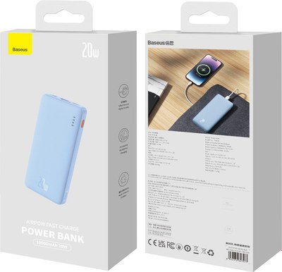 Портативное зарядное устройство Baseus Airpow 10000mAh / P10022801313-00