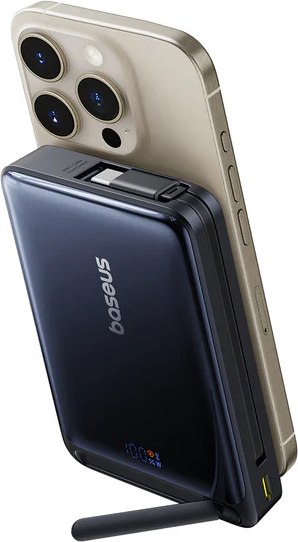 Портативное зарядное устройство Baseus Nomos Qi2 / P10078800123-00