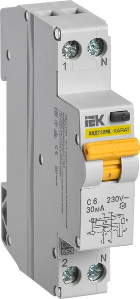 Дифференциальный автомат IEK MVD12-1-006-C-030-A - фото