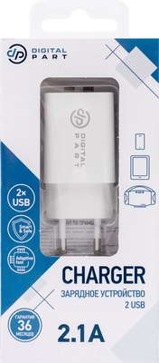 Адаптер питания сетевой Digitalpart WC-250 2.1A
