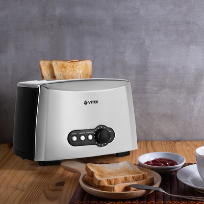 Тостер Vitek VT-7162 (серый)