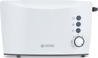 Тостер Vitek VT-7166 (черный/белый)