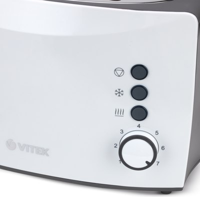 Тостер Vitek VT-7166 (черный/белый)