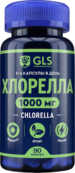 Комплексная пищевая добавка GLS Pharmaceuticals Хлорелла №90 - фото