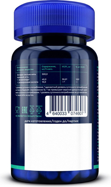 Пищевая добавка GLS Pharmaceuticals Экстракт Мяты перечной №30