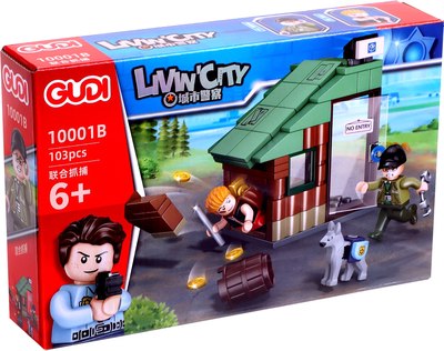 Конструктор Gudi Полиция. Побег из здания 10001 / 10855625 - фото