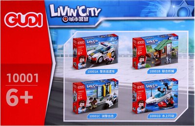 Конструктор Gudi Полиция. Побег из здания 10001 / 10855625